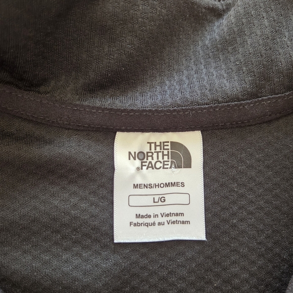 The North Face Men's Black Quarter-Zip Mock Neck Running Pullover Size L - Picture 7 of 10